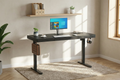 Ergolux Electric Standing Desk with Drawer 140 x 60cm (Black/Black)