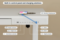 Ergolux Electric Standing Desk with Drawer 140 x 60cm (White/White)