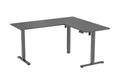 Ergolux Electric L-Shaped Dual-Motor Standing Desk 160 x 140cm (Black/Black)