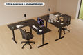 Ergolux Electric L-Shaped Dual-Motor Standing Desk 160 x 140cm (Black/Black)