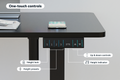 Ergolux Electric L-Shaped Dual-Motor Standing Desk 160 x 140cm (Black/Black)