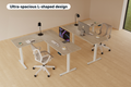 Ergolux Electric L-Shaped Dual-Motor Standing Desk 160 x 140cm (Oak/White)