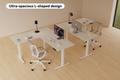 Ergolux Electric L-Shaped Dual-Motor Standing Desk 160 x 140cm (White/White)