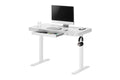 Ergolux Sorrento Electric Standing Desk with Wireless Charging 120 x 60cm (White/White)