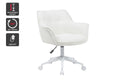 Ovela Teddy Boucle Office Chair (Cream/White)