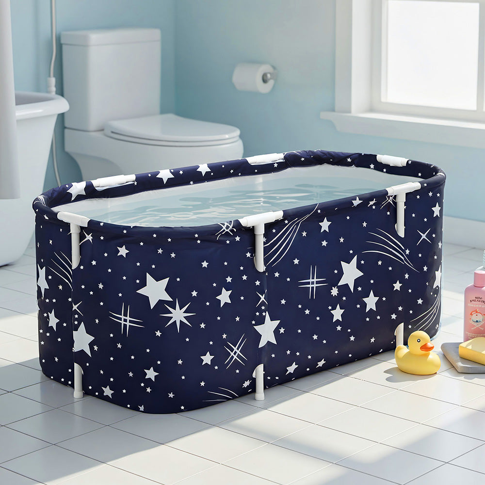 Weisshorn Foldable Bathtub 114x62cm with Inflatable Pillow and Pump - SuperSaverAU - view 7