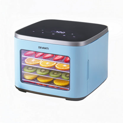 Devanti 5-Tray Mini Food Dehydrator 500W for Healthy Snacks