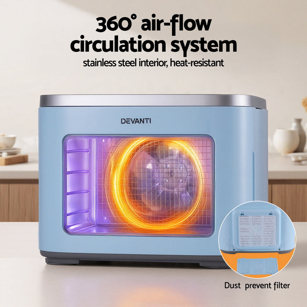 Devanti 5-Tray Mini Food Dehydrator 500W for Healthy Snacks