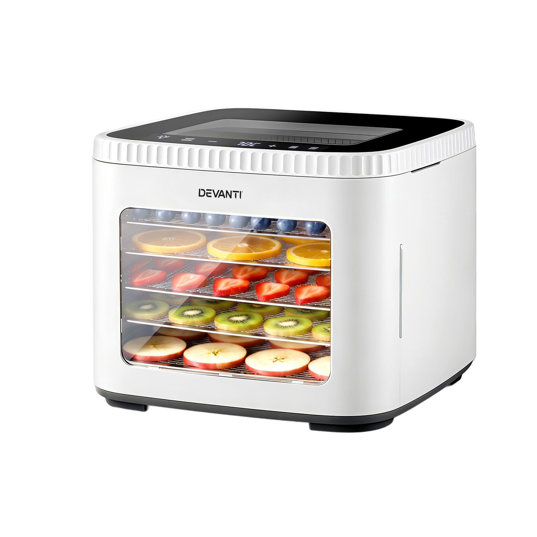 Devanti 5 Tray Mini Food Dehydrator Machine - White