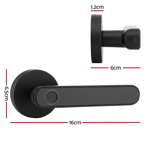 UL-tech Fingerprint Door Lock Smart Electronic Handle - SuperSaverAU - view 2