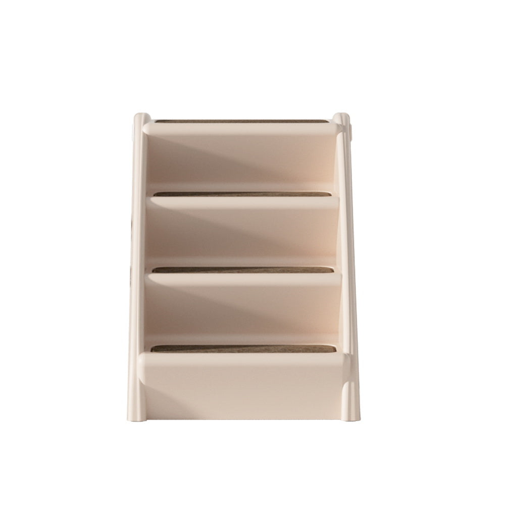 i.Pet Dog Ramp Steps for Bed Sofa Car, Portable Foldable, 62cm x 40cm x 49cm, Beige