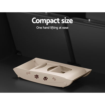 i.Pet Dog Ramp Steps for Bed Sofa Car, Portable Foldable, 62cm x 40cm x 49cm, Beige