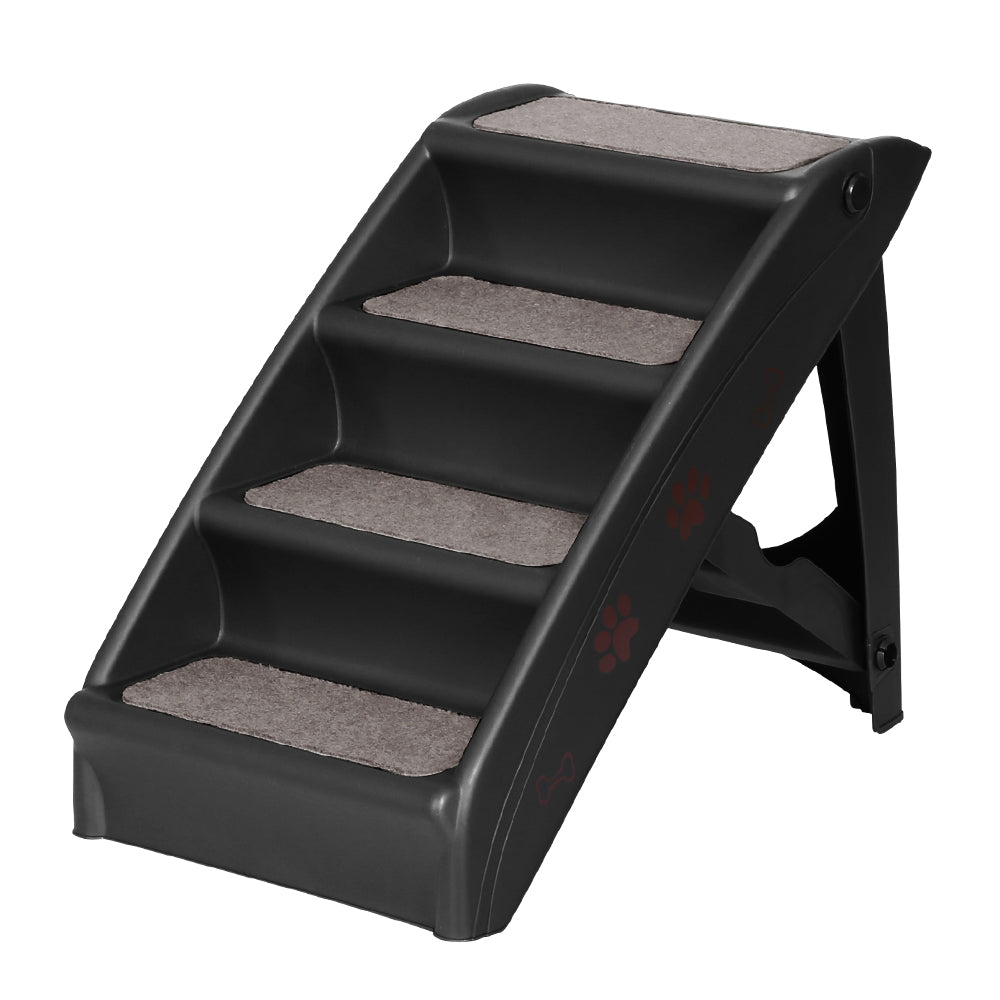 i.Pet Dog Ramp and Steps for Bed Sofa Car, Portable, Foldable, 62cm x 40cm x 49cm - SuperSaverAU - view 1