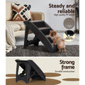 i.Pet Dog Ramp and Steps for Bed Sofa Car, Portable, Foldable, 62cm x 40cm x 49cm - SuperSaverAU - view 5