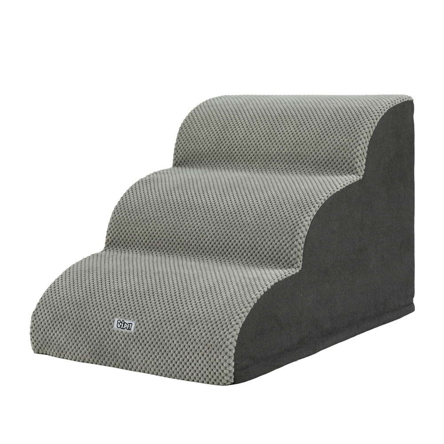 i.Pet Dog Ramp Steps Foam 3 Tier 57cm x 42cm x 40cm Non-Slip Suede - SuperSaverAU - view 1