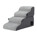 i.Pet 2-in-1 Dog Stairs & Bed with Washable Cover - Grey