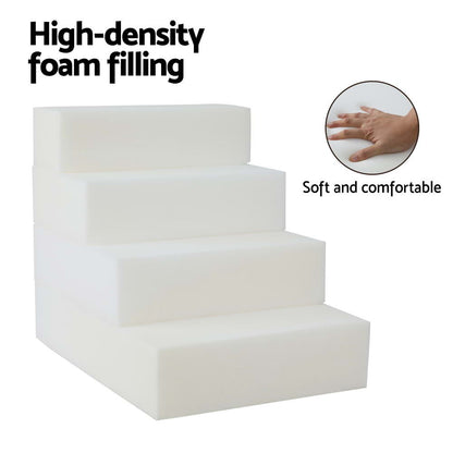 i.Pet Dog Ramp and Step 52cm x 70cm x 60cm, High-Density Foam, Non-Slip