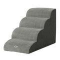 i.Pet Dog Ramp Steps Foam 4 Tier 74cm x 41cm x 50cm Non-Slip Suede - SuperSaverAU - view 1
