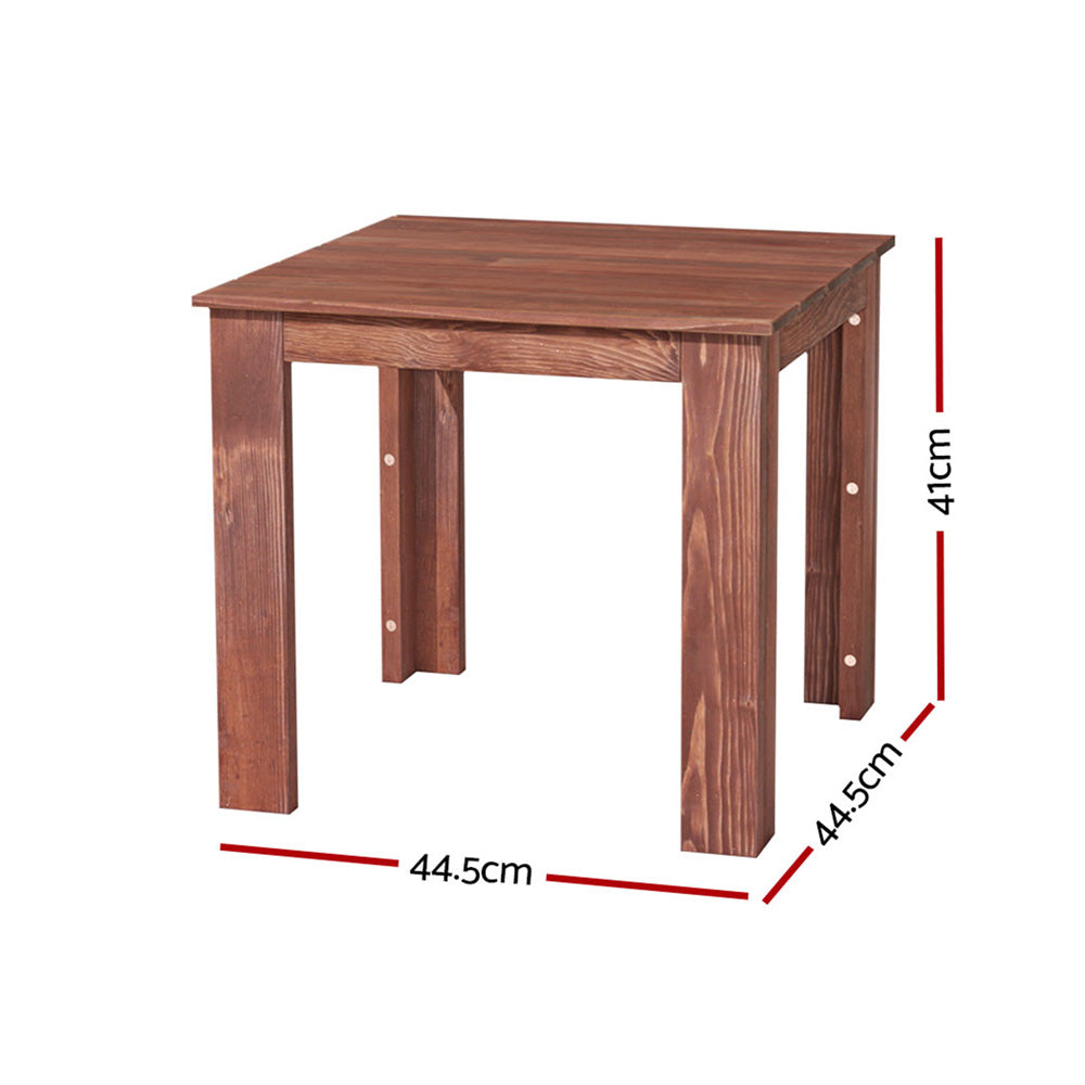 Gardeon Wooden Coffee Side Table Outdoor Furniture Brown
