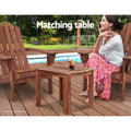 Gardeon Wooden Coffee Side Table Outdoor Furniture Brown - SuperSaverAU - view 5