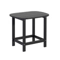Gardeon Black HDPE Outdoor Coffee Side Table 47.5cm Patio Garden Desk 91kg Capacity