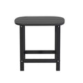 Gardeon Black HDPE Outdoor Coffee Side Table 47.5cm Patio Garden Desk 91kg Capacity