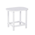 Gardeon White HDPE Outdoor Coffee Side Table 47.5cm Patio Garden Desk 91kg Capacity