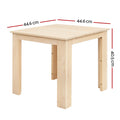 Gardeon Coffee Side Table Wooden Desk Outdoor Furniture Camping Garden Natural - SuperSaverAU - view 2