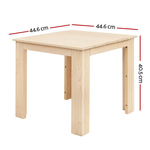 Gardeon Coffee Side Table Wooden Desk Outdoor Furniture Camping Garden Natural - SuperSaverAU - view 2