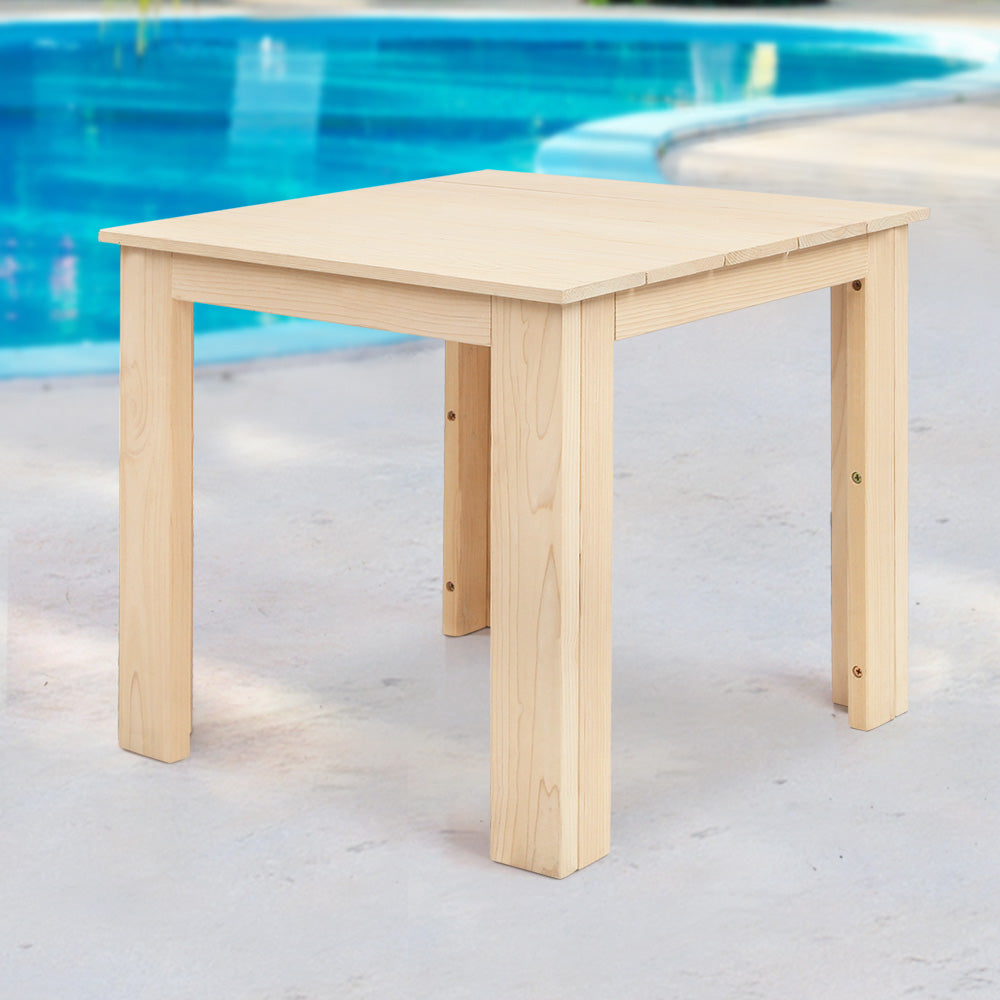 Gardeon Coffee Side Table Wooden Desk Outdoor Furniture Camping Garden Natural - SuperSaverAU - view 8