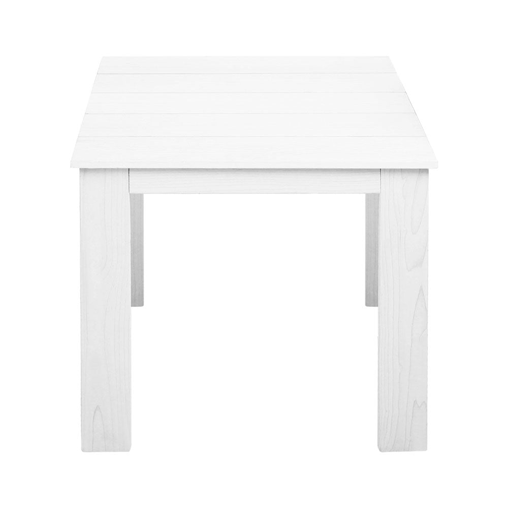 Gardeon White Outdoor Coffee Side Table Wooden Furniture - SuperSaverAU - view 3