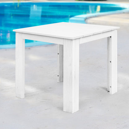 Gardeon White Outdoor Coffee Side Table Wooden Furniture