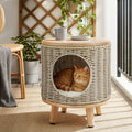 Gardeon Coffee Side Table Wicker Steel Desk Pet Bed Storage Outdoor Furniture - SuperSaverAU - view 1