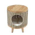 Gardeon Coffee Side Table Wicker Steel Desk Pet Bed Storage Outdoor Furniture - SuperSaverAU - view 3