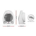 Devanti 2000W Electric Fan Heater - White