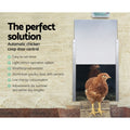 Giantz Automatic Chicken Coop Door Opener 125mm x 125mm x 75mm, Timer, Weatherproof - SuperSaverAU - view 4