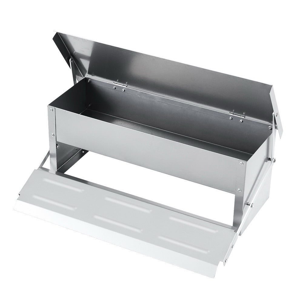 Giantz 5KG Automatic Chicken Feeder - Rust-Proof, Weight-Operated Lid - SuperSaverAU - view 1