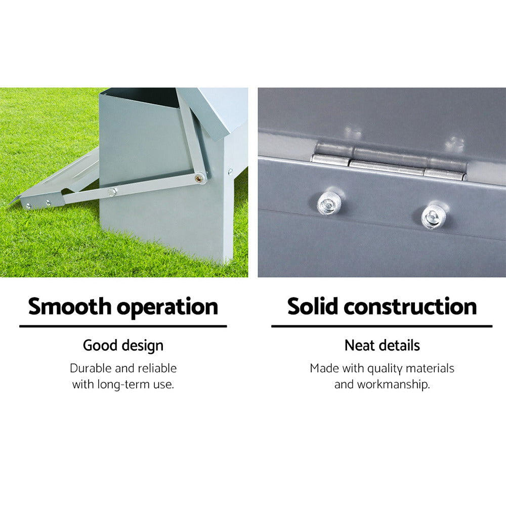 Giantz 5KG Automatic Chicken Feeder - Rust-Proof, Weight-Operated Lid