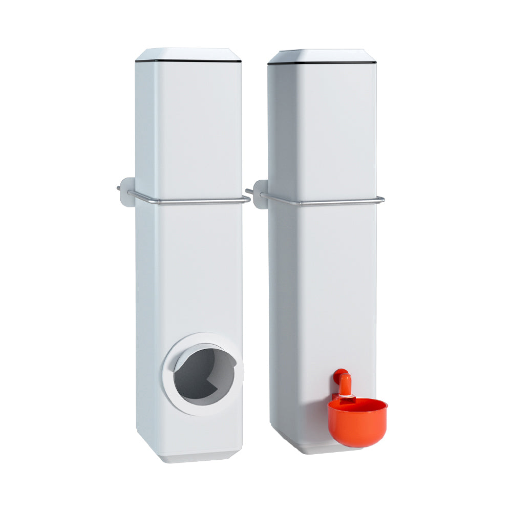 Giantz Chicken Feeder 4L & Waterer Kit, Gravity Feed, Easy Clean, Adjustable Height - SuperSaverAU - view 1