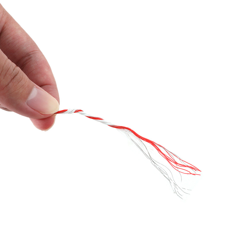 Giantz 1000M Red and White Electric Fence Polywire, 2.3mm, UV Stabilised