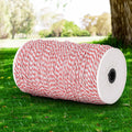 Giantz Electric Fence Poly Wire UV Treated Red & White - 1000m
