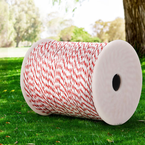 Giantz Electric Fence Polytape with Pin Lock Insulators - 500m