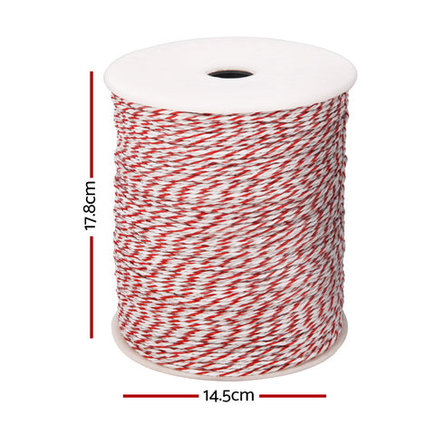 Giantz Electric Fence Polytape with Pin Lock Insulators - 500m