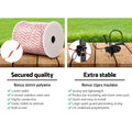 Giantz Electric Fence Polytape with Pin Lock Insulators - 500m