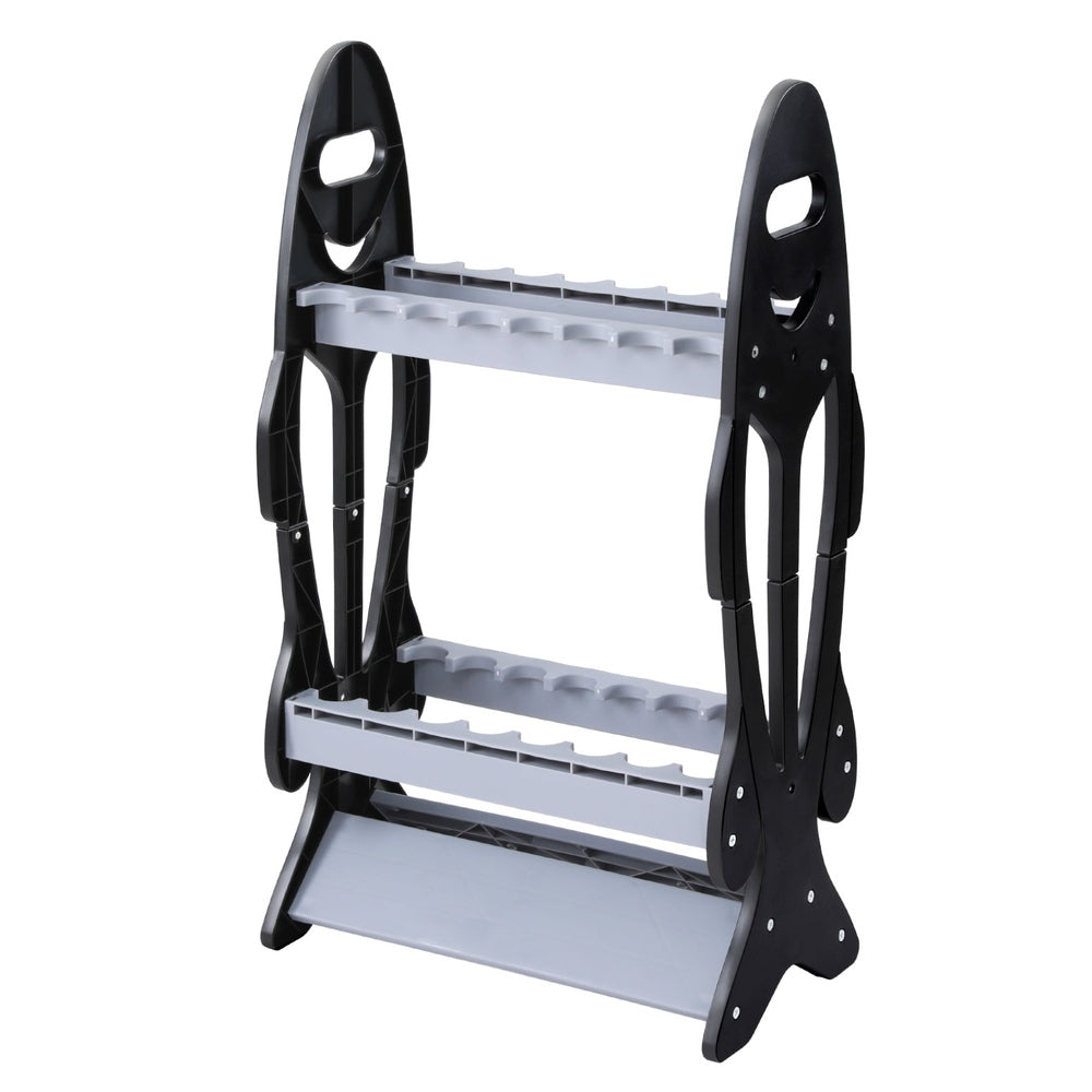 Seamanship Fishing Rod Holder 16 Storage Rack for 16 Poles, Easy Assembly