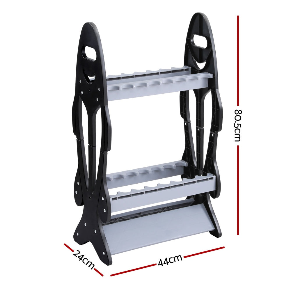 Seamanship Fishing Rod Holder 16 Storage Rack for 16 Poles, Easy Assembly