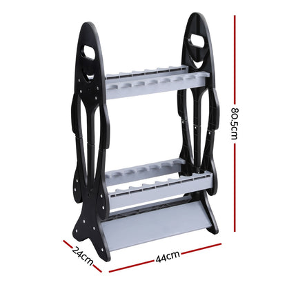 Seamanship Fishing Rod Holder 16 Storage Rack for 16 Poles, Easy Assembly