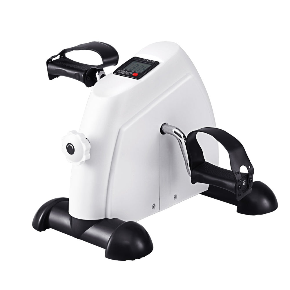 Everfit Pedal Exerciser Mini Exercise Bike Cross Trainer Under Desk Bike White - SuperSaverAU - view 1