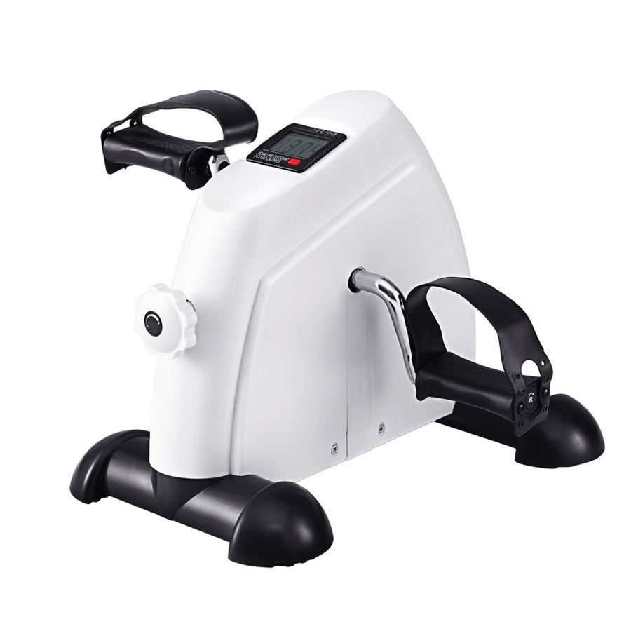 Everfit Pedal Exerciser Mini Exercise Bike Cross Trainer Under Desk Bike White - SuperSaverAU - view 1