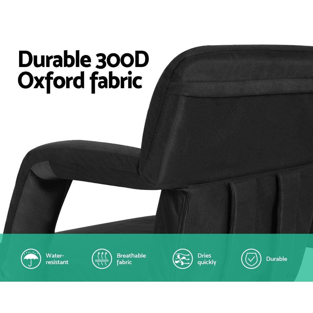 Artiss Heated Floor Lounger - Adjustable Recliner Sofa Bed